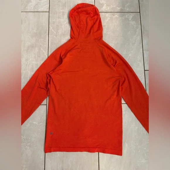 Lululemon Men’s Bright Orange Hooded Sweatshirt - Picture 2 of 7